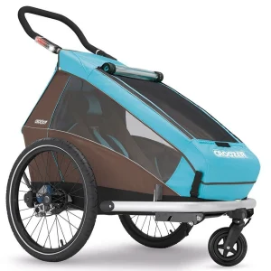 Croozer Kid Plus For 1 Ab 2016 Mit Licht Gefedert Mit Buggy-, Walker- Und Fahrrad-Opt. Sky-blue *** 16