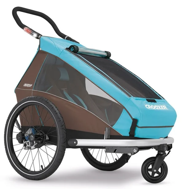 Croozer Kid Plus For 1 Ab 2016 Mit Licht Gefedert Mit Buggy-, Walker- Und Fahrrad-Opt. Sky-blue *** 4