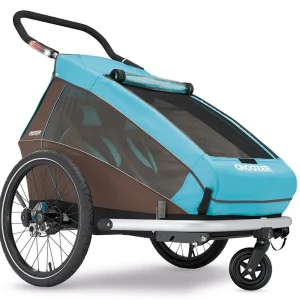 Croozer Kid Plus For 2 Ab 2016 Mit Licht Gefedert Mit Buggy-, Walker- Und Fahrrad-Opt. Sky-blue *** 16