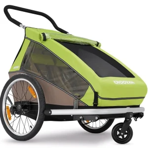 Croozer Kid For 2 Ab 2016 Mit Buggy- Und Joggerset Zweisitzer Meadow Green *** 14