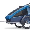 Croozer Kid Plus For 1 Ab 2018 Gefedert Mit Licht, Fahrrad-, Buggy- Und Jogging-Option Ocean-blue 26