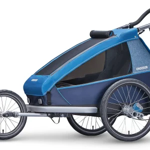 Croozer Kid Plus For 1 Ab 2018 Gefedert Mit Licht, Fahrrad-, Buggy- Und Jogging-Option Ocean-blue 14