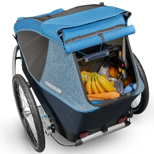 Croozer Kid Plus For 1 Ab 2018 Gefedert Mit Licht, Fahrrad-, Buggy- Und Jogging-Option Ocean-blue 22