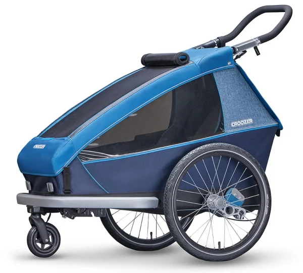 Croozer Kid Plus For 1 Ab 2018 Gefedert Mit Licht, Fahrrad-, Buggy- Und Jogging-Option Ocean-blue 3