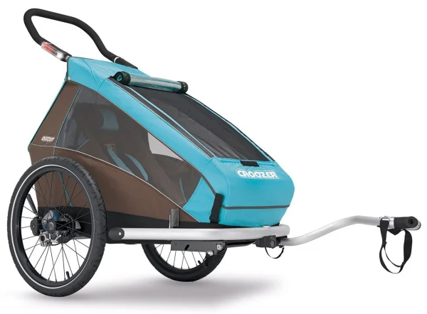 Croozer Kid Plus For 1 Ab 2016 Mit Licht Gefedert Mit Buggy-, Walker- Und Fahrrad-Opt. Sky-blue *** 3