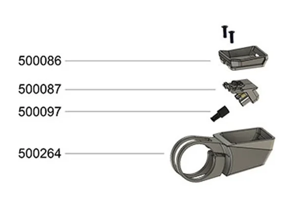 Biketec Displayhalter Center 31,8mm FIT 2.0 Set (mit Bestückung) 1