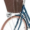 Pegasus Bici Italia 1949 Vorderrad-Korb Rattan Dunkelbraun Incl Gep.Träger Silber 13